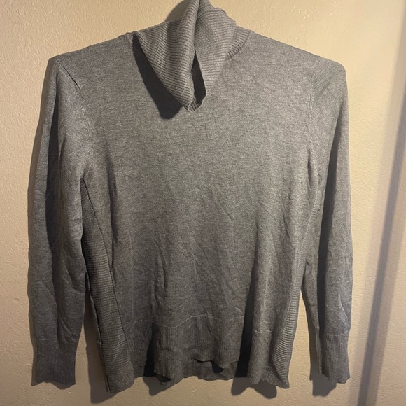 Cable & Gauge | Sweaters | Womens Cable And Gauge Long Sleeve Gray ...